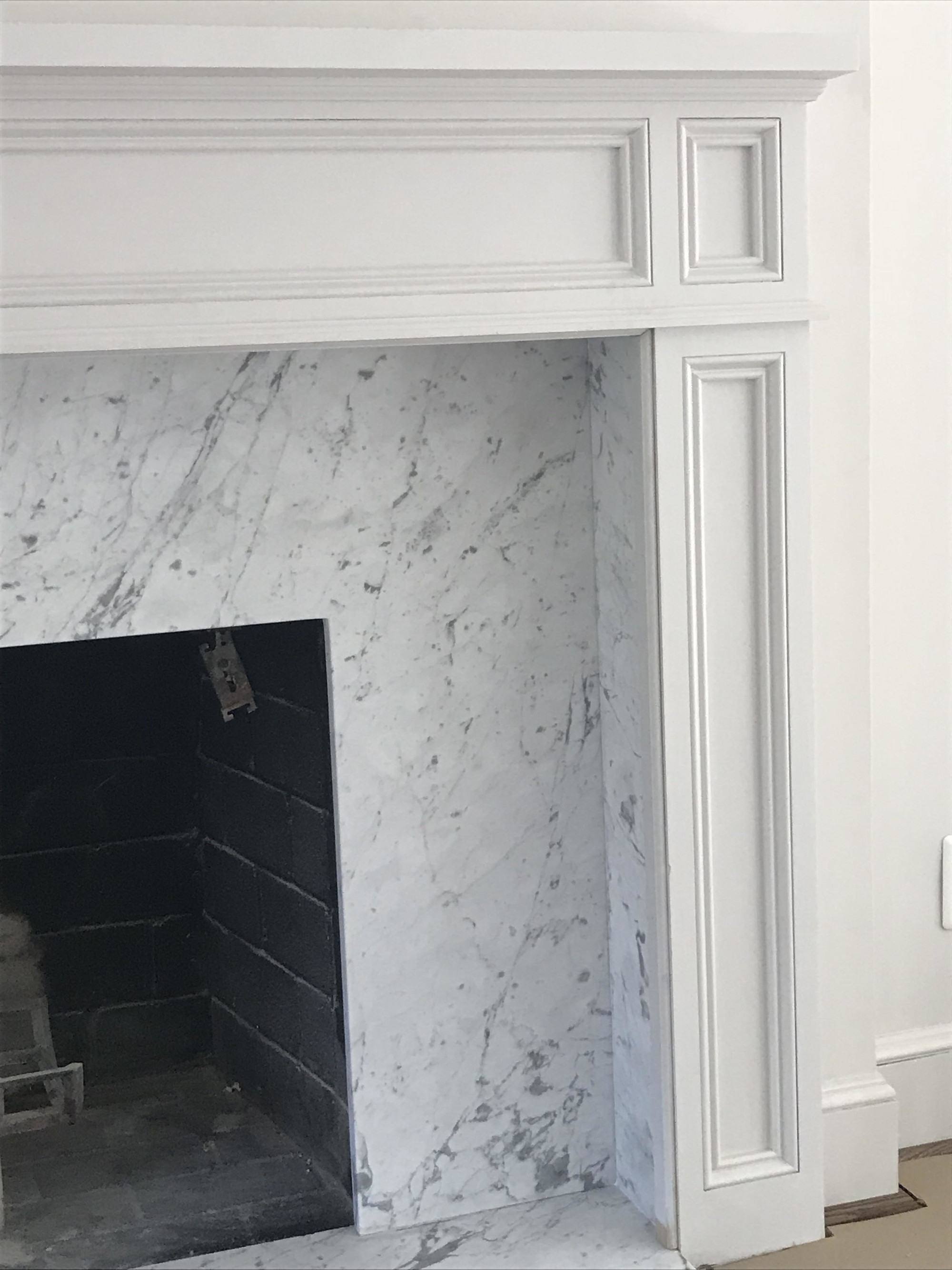 Finishing Touches on the Formal Fireplace